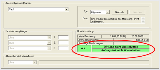 Schnittstelle zur Buchhaltung in Prinance